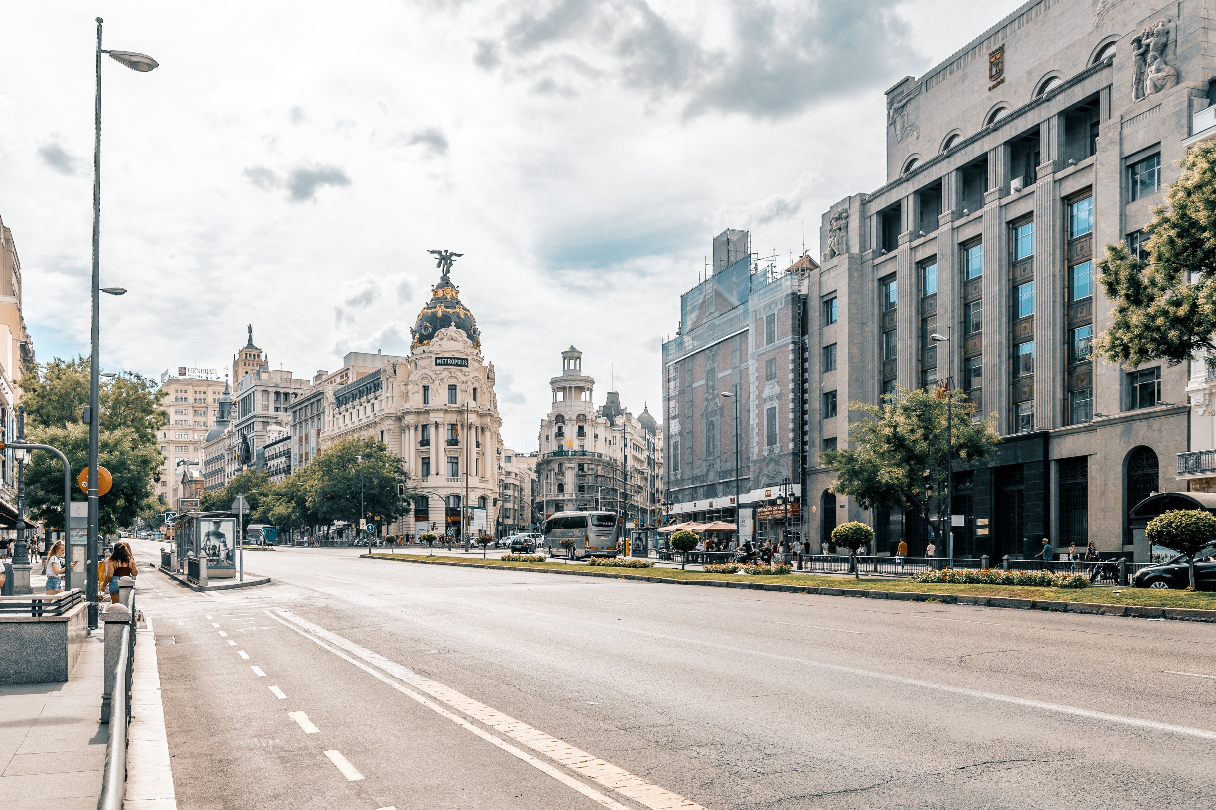 Edificio Metrópolis y Gran Vía de Madrid